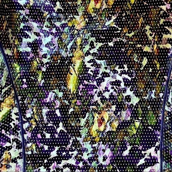 LULULEMON bra top SZ 8 rich purple and green with matching headband - Picture 9 of 14